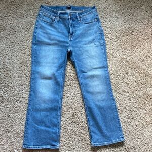 J. Crew Factory - mid rise flare crop jean in signature stretch -29 petite